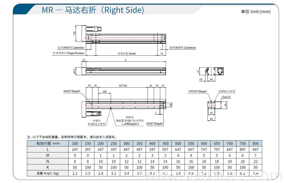 HIWIN linear module